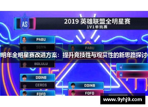 明年全明星赛改进方案:提升竞技性与观赏性的新思路探讨 明年全明星赛改进方案:提升竞技性与观赏性的新思路探讨