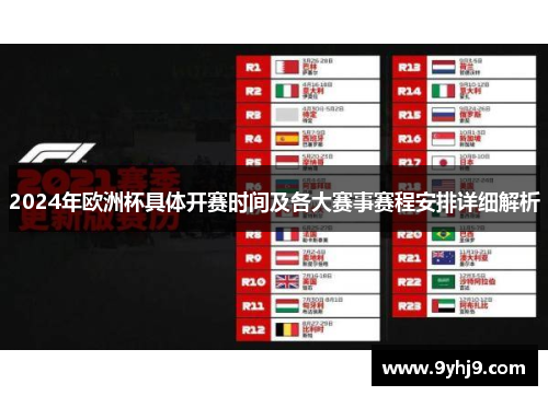 2024年欧洲杯具体开赛时间及各大赛事赛程安排详细解析